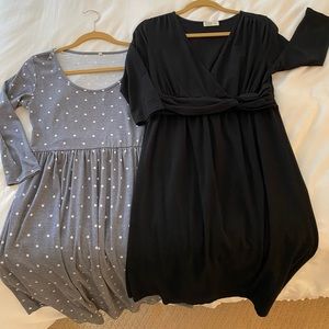 Lot of 2 Maternity Dresses size Small